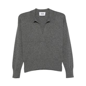 Alpha Studio Jersey de pico - Knitwear - Mujer - Gris - M