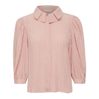 Karen by Simonsen Elegant Rose Dust Blouse with Puff Sleeves - female - Karen by Simonsen - Shirts - Pink - 2XS - Blouses & Shirts