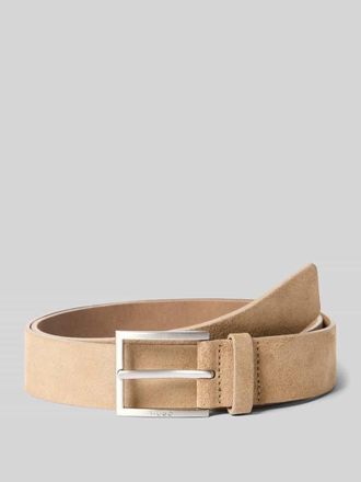 HUGO BOSS G&uuml;rtel aus Veloursleder Modell MIRTO in Beige, Gr&ouml;&szlig;e 100