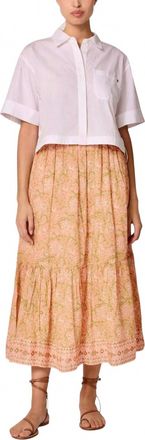 Cleobella Charlene Ankle Skirt In Cecil Blush