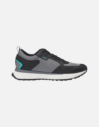 HUGO BOSS Mens Hugo Boss Mens Grey/Black Jonah Runn Trainers - Size: 10