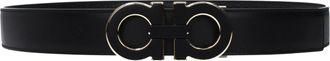 Ferragamo Damess Riem Leer Zwart/Zwart
