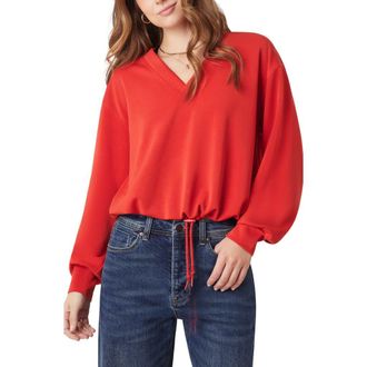 Scotch & Soda V-Neck Pullover Sweatshirt in Aura Orange at Nordstrom Rack, Size Large