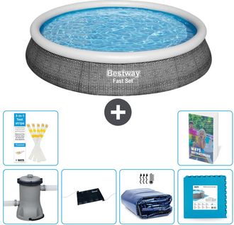 Bestway Piscina Bestway Fast Set Redonda - 396x84 Cm - 7-piezas S340