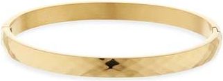 Sterling Forever Verlyn Hammered Bangle Bracelet in Gold at Nordstrom Rack