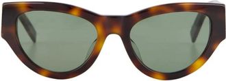 Saint Laurent Accessoires, Dames, Veelkleurig, ONE Size, M94 Cat-Eye Tortoiseshell Zonnebril