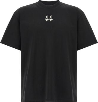 44 Label Group Black Crew Neck T-Shirt