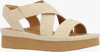 L'Amour Des Pieds Womens Aizling Sandal In Natural Linen
