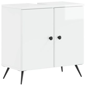 vidaXL Mueble De Lavabo Para Ba&ntilde;o Breda Blanco Brillante Vidaxl