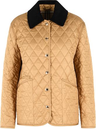 Burberry Giacca country trapuntata Burberry Dranefeld in poliestere marrone Camel