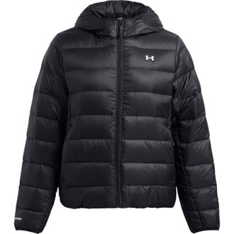 Under Armour Womens Legend Down Hooded Jacket in Black - Size 10 UK