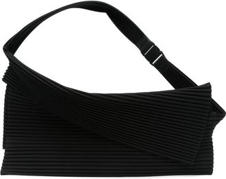 Homme Plissé Issey Miyake Overlap Shoulder Bag - Mens - Recycled Polyester/Leather