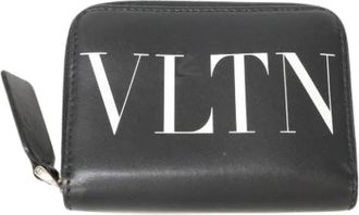 Valentino Pre-owned Portemonnee - Heren - Vintage Accessoires - Zwart - ONE Size - Leer - Vintage