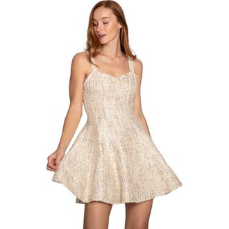 Belle & Bloom Die For You Mini Dress in Gold at Nordstrom, Size X-Small Au