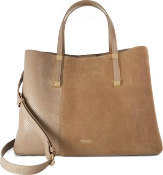 Dune London Womens Accessories Dorry - Textured Tote Bag - Grey - One Size