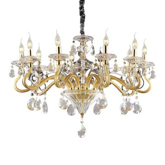 Netlighting Negresco 10 Light Chandelier Gold Finish E14