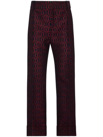 La DoubleJ Hendrix trousers - women - Wool/Acrylic/Recycled Polyester/Polyester - S - Blue