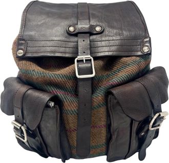Campomaggi Tartan Rugzak - unisex - Rugzakken - Bruin - ONE Size - Wol - Tassen