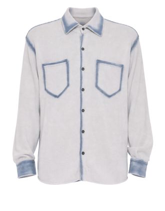 ATOMOFACTORY MenS Washed Cotton Shirt