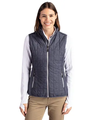 Cutter & Buck Rainier PrimaLoft Womens Eco Insulated Full Zip Puffer Vest