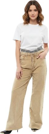 Dsquared2 Beige Relaxed Fit Pants