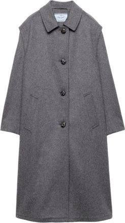 Prada single-breasted coat - Grey
