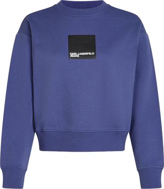 Karl Lagerfeld Sweater met logo - Blauw