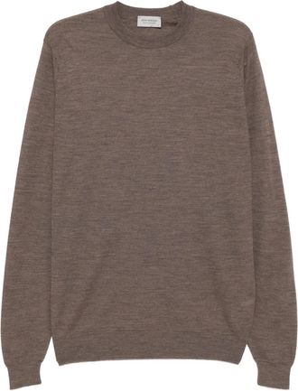 John Smedley Maglione girocollo - Marrone