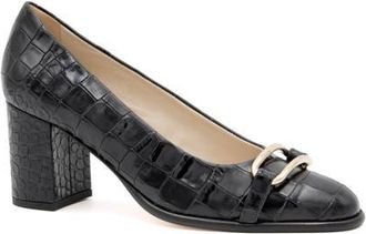 Amalfi By Rangoni Lepido Pump in Nero Cocco Bengala Gold at Nordstrom, Size 5.5