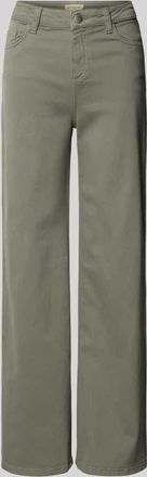 Soyaconcept Straight Fit Jeans mit Knopfverschluss Modell MISTY in Khaki, Gr&ouml;&szlig;e 32