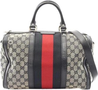 Gucci Pre-owned Handbags, female, Multicolor, Size: ONE SIZE Pre-owned Canvas Handbag