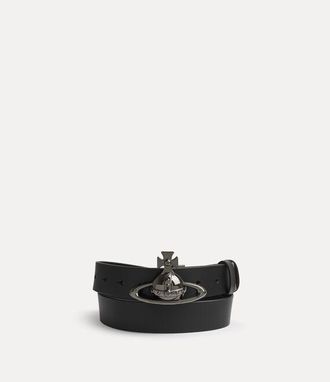 Vivienne Westwood Orb Buckle Belt Toledo Leather Black S/m Unisex