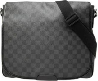 Louis Vuitton Pre-owned Cross Body Bags, male, Black, Size: ONE SIZE Pre-owned Vintage Damier Shoulder Bag