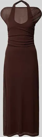 Forever New Midikleid in Layering-Optik in Schoko, Gr&ouml;&szlig;e 32