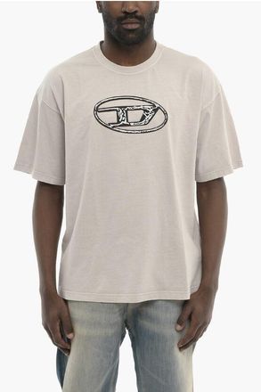 Diesel Solid Crewneck T-Shirt With Raised Oval-D Monogram size Xs