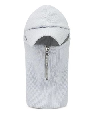 Who Decides War by Ev Bravado half-zip knit cap - Grey