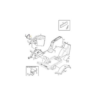 STIGA Sports Tapa De Fusibles Lateral Derecho Original Stiga Amarillo - 1135-2504-01