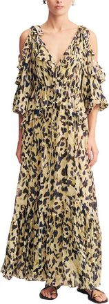 Shona Joy Kinetic Ruffle Drawstring Maxi Dress