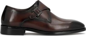 Kazar Monk Strap Schoenen - Heren - Nette schoenen - Bruin - 45 EU - Leer - Schoenen