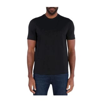 Emporio Armani T-shirt met logo-detail - Heren - T-shirts - Blauw - XL - Katoen - Tops