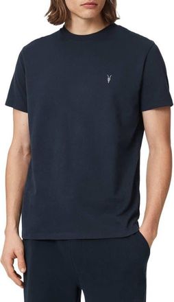 AllSaints Dexter Logo Embroidered T-Shirt in Navy Blue at Nordstrom, Size Xx-Large