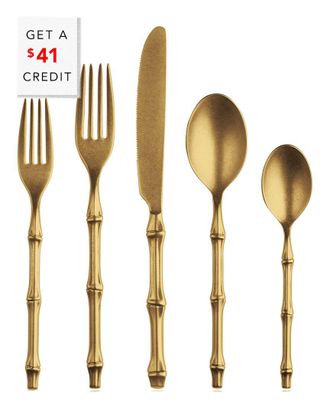 Mepra 5Pc Bali Flatware Set With $41 Credit