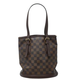 Louis Vuitton Brown Pvc Leather Shoulder Bag Tote Bag (Pre-Owned)