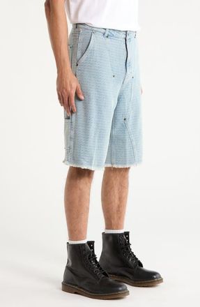 Honor The Gift Novelty Denim Shorts in Light Indigo at Nordstrom, Size 32