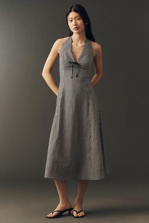 Elodie 100% Cotton Halter Midi Dress