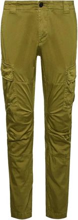C.P. Company Green Lens Cargo Broek Stretch Satijn - Heren - Slim Fit Broeken - Groen - XL - Satijn - Broeken