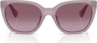 Ralph Lauren 56mm RA5330U Gradient Butterfly Sunglasses in Milky Lilac/purple at Nordstrom
