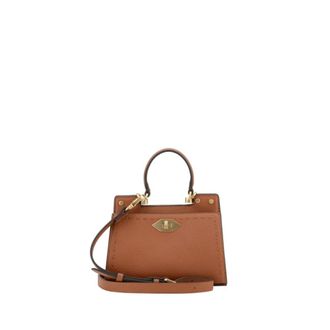 Pourchet Tassen, Dames, Bruin, ONE Size, Leer, Trianon Micro Handtas