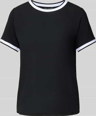 More & More More & More Regular Fit T-Shirt aus Viskose-Mix in Black, Gr&ouml;&szlig;e 34