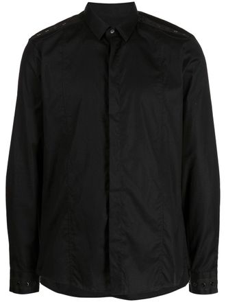 Les Hommes Camicia con decorazione - Nero